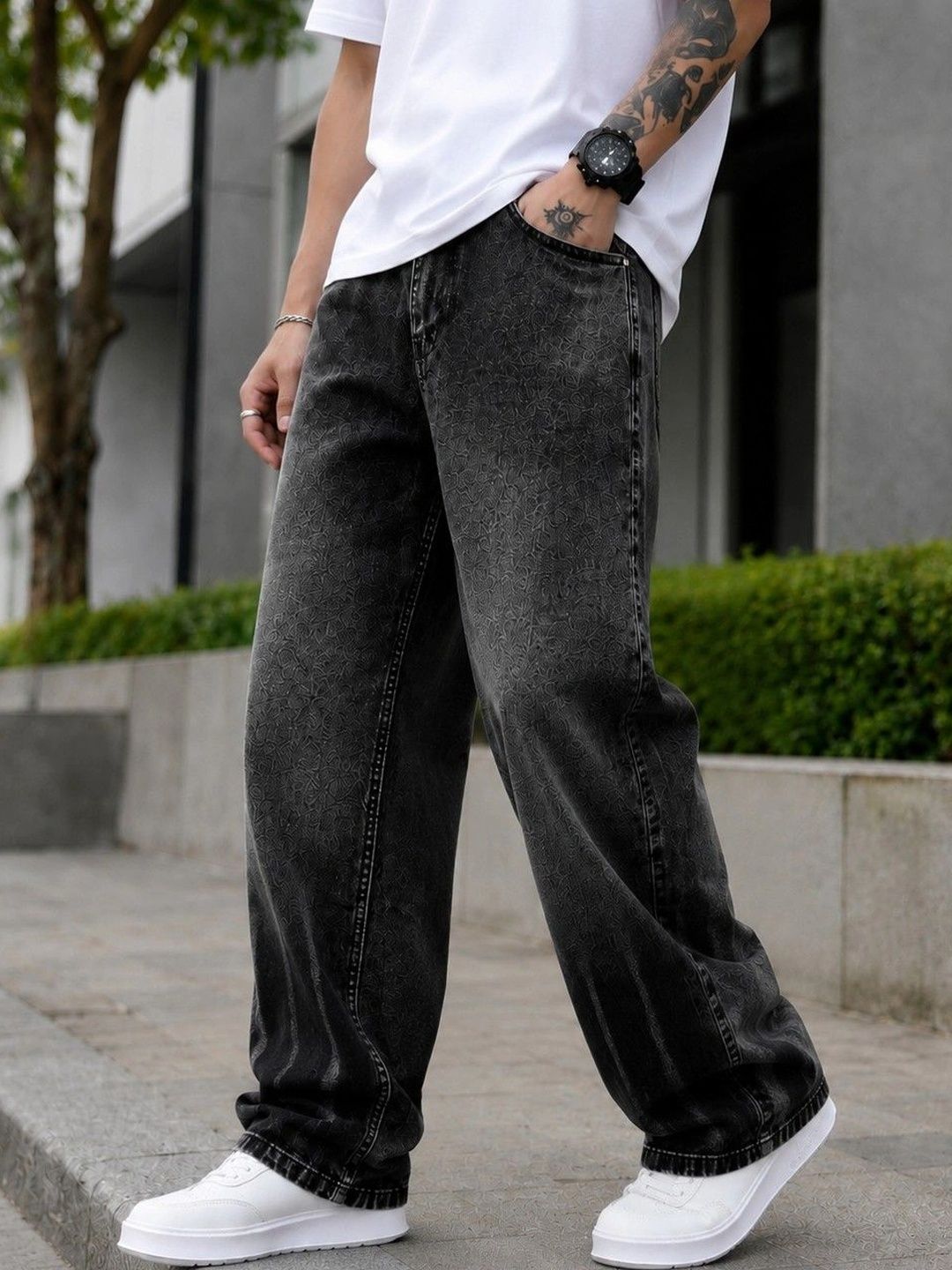 DENIM LIFE Men Classic Straight Fit Mid-Rise Stretchable Jeans-picture-31