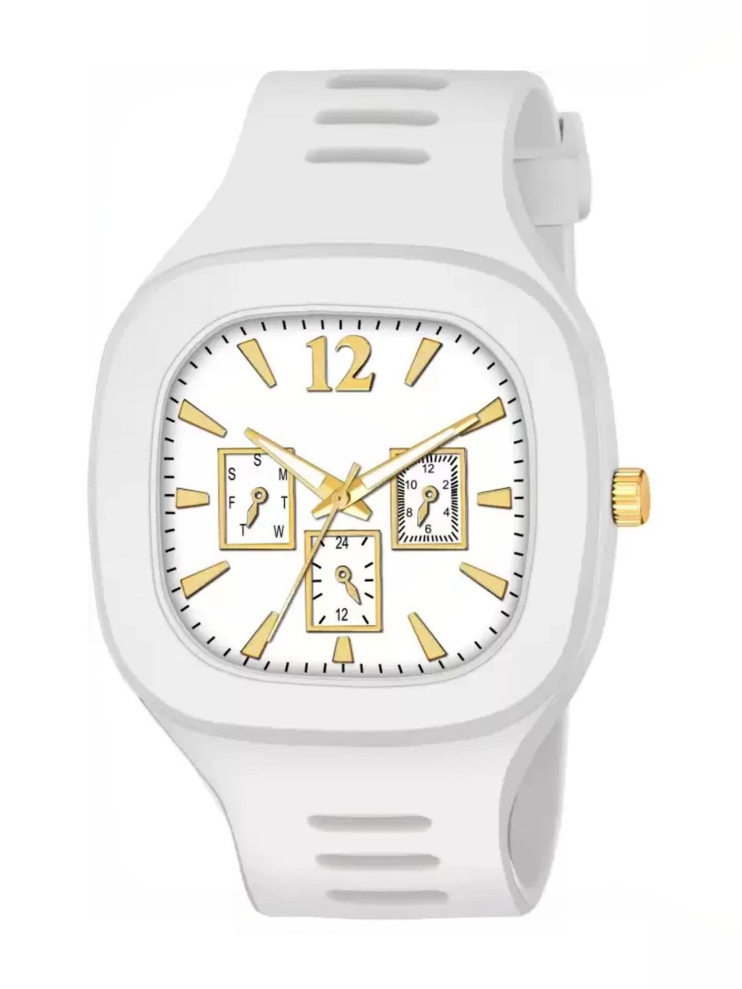 TREX Boys Brass Dial & Straps Analogue Multi Function Watch Miller_White_&1-picture-10