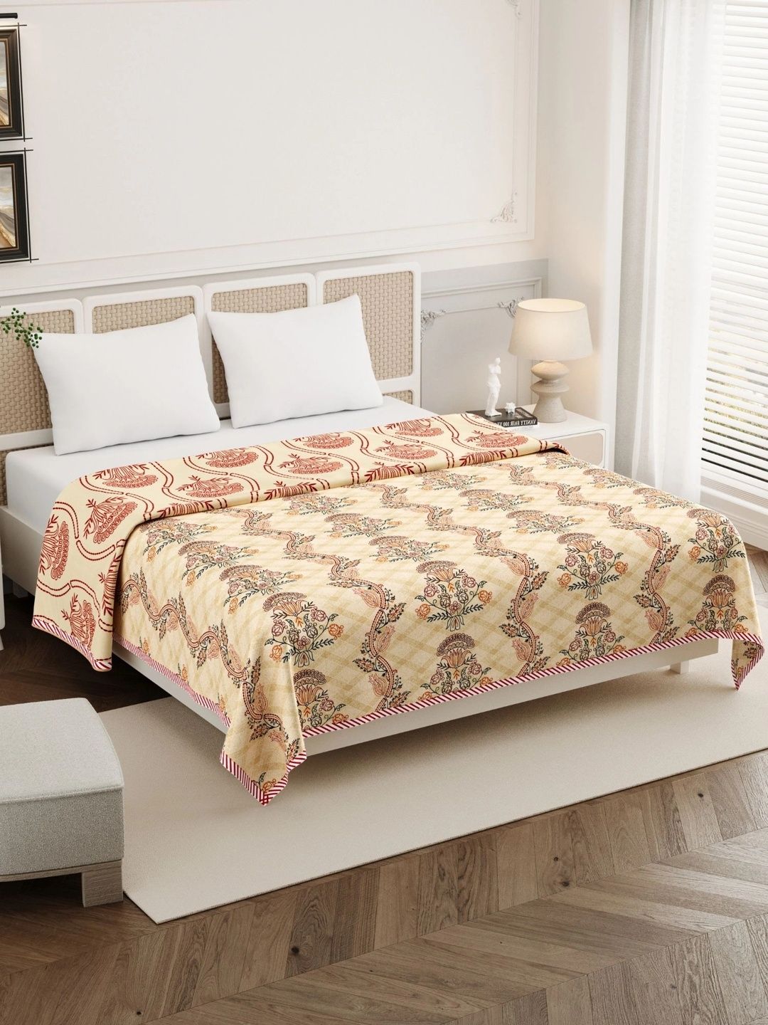 Homeful Style Brown Ethnic Motifs AC Room 120 GSM Dohar-picture-41