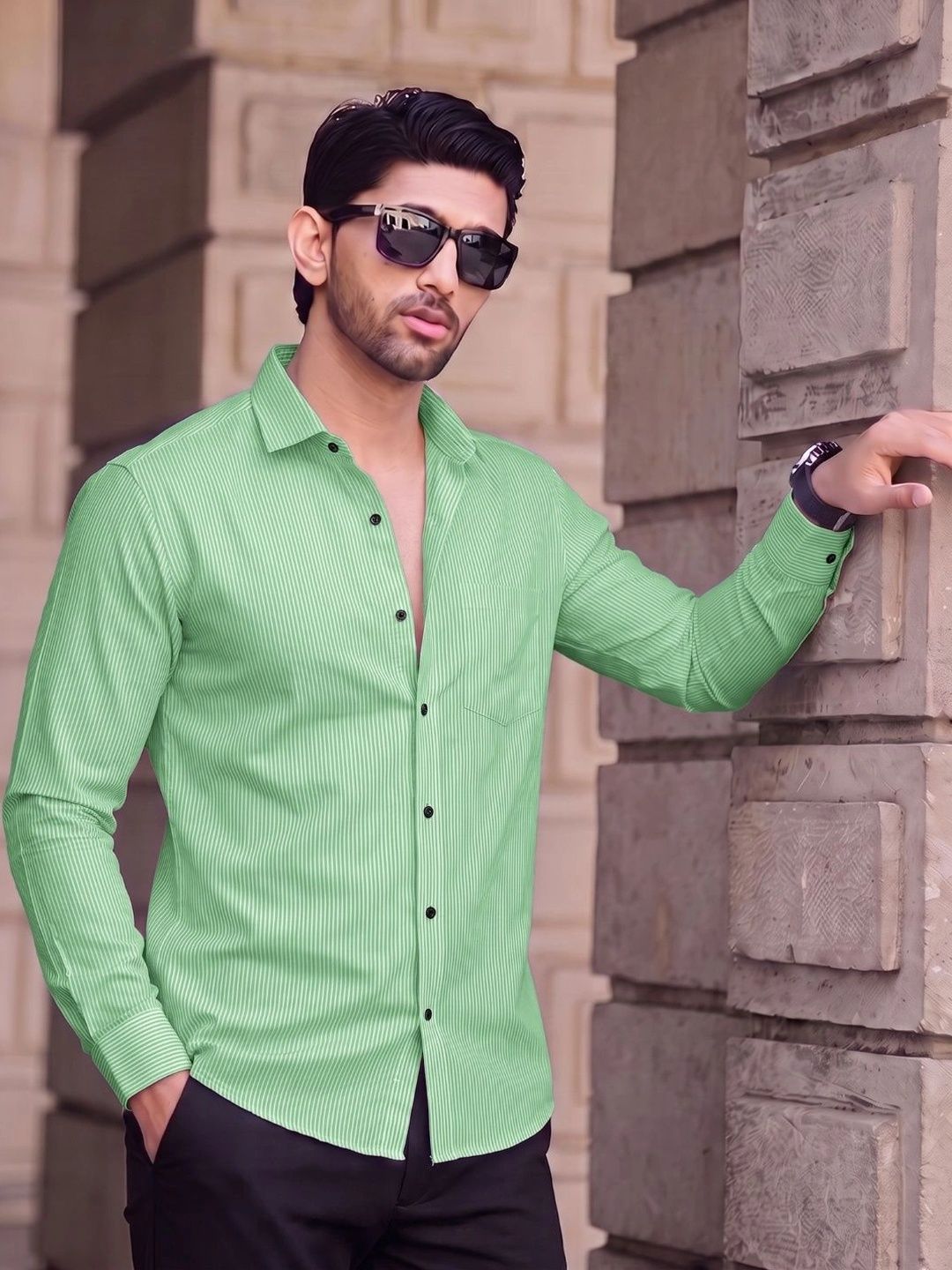 Manspire Men Striped Casual Shirt-picture-44