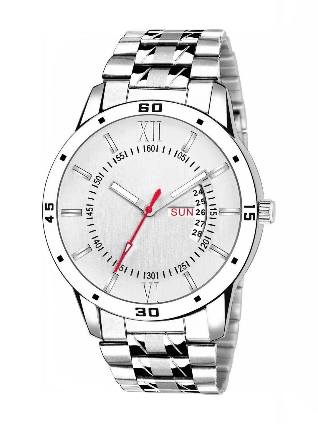 TREX Men Brass Dial & Stainless Steel Bracelet Style Straps Analogue Date Aperture Watch-picture-37