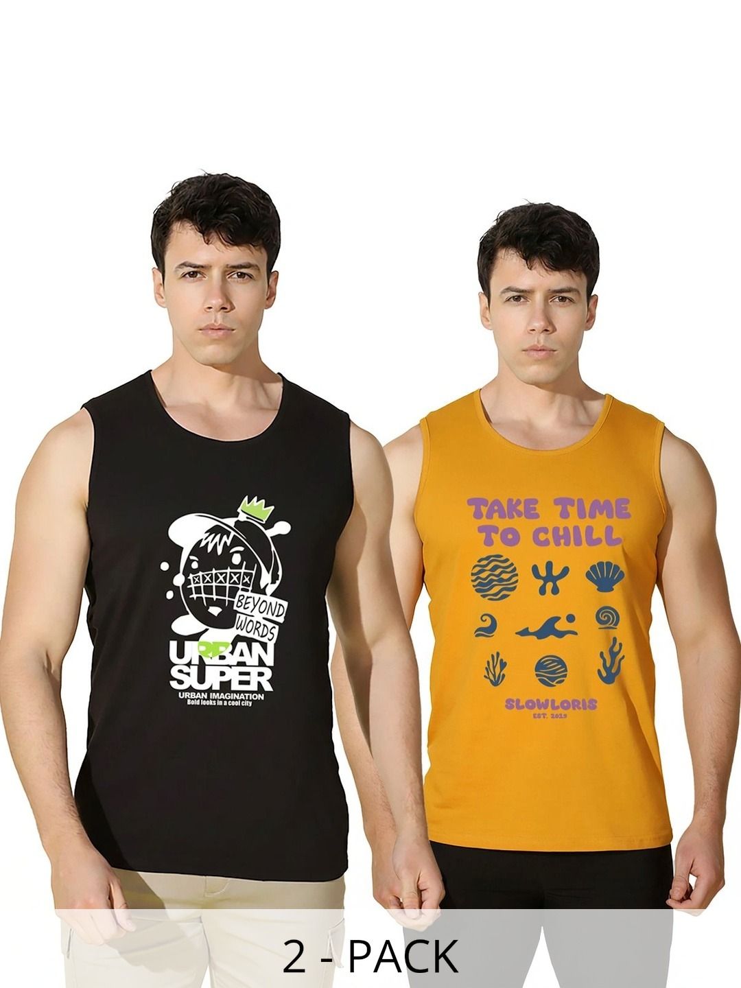 SLOWLORIS Men 2 Printed T-shirt-picture-33