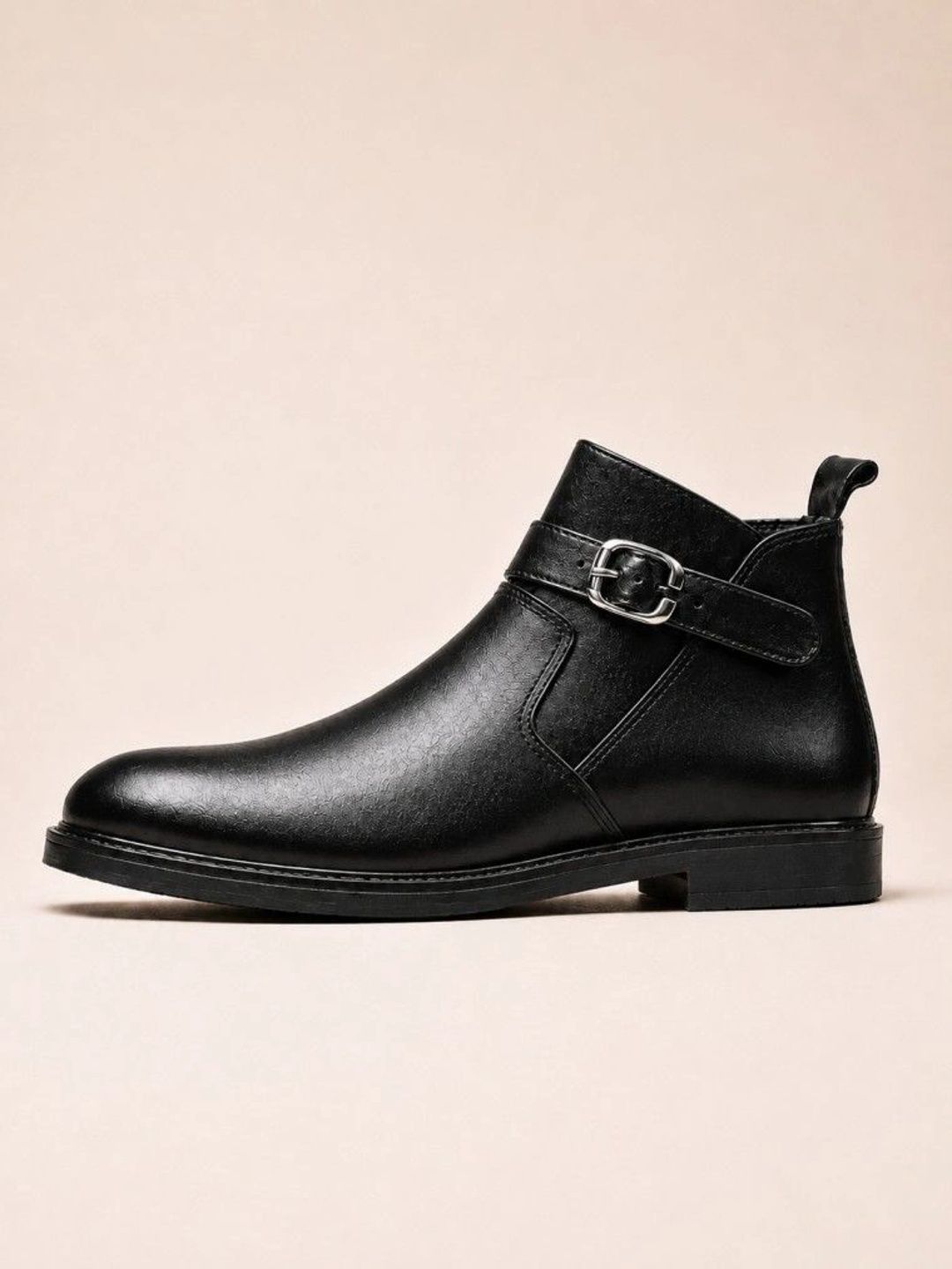 KRAASA Men Round Toe Platform-Heeled Chelsea Boots-image-18