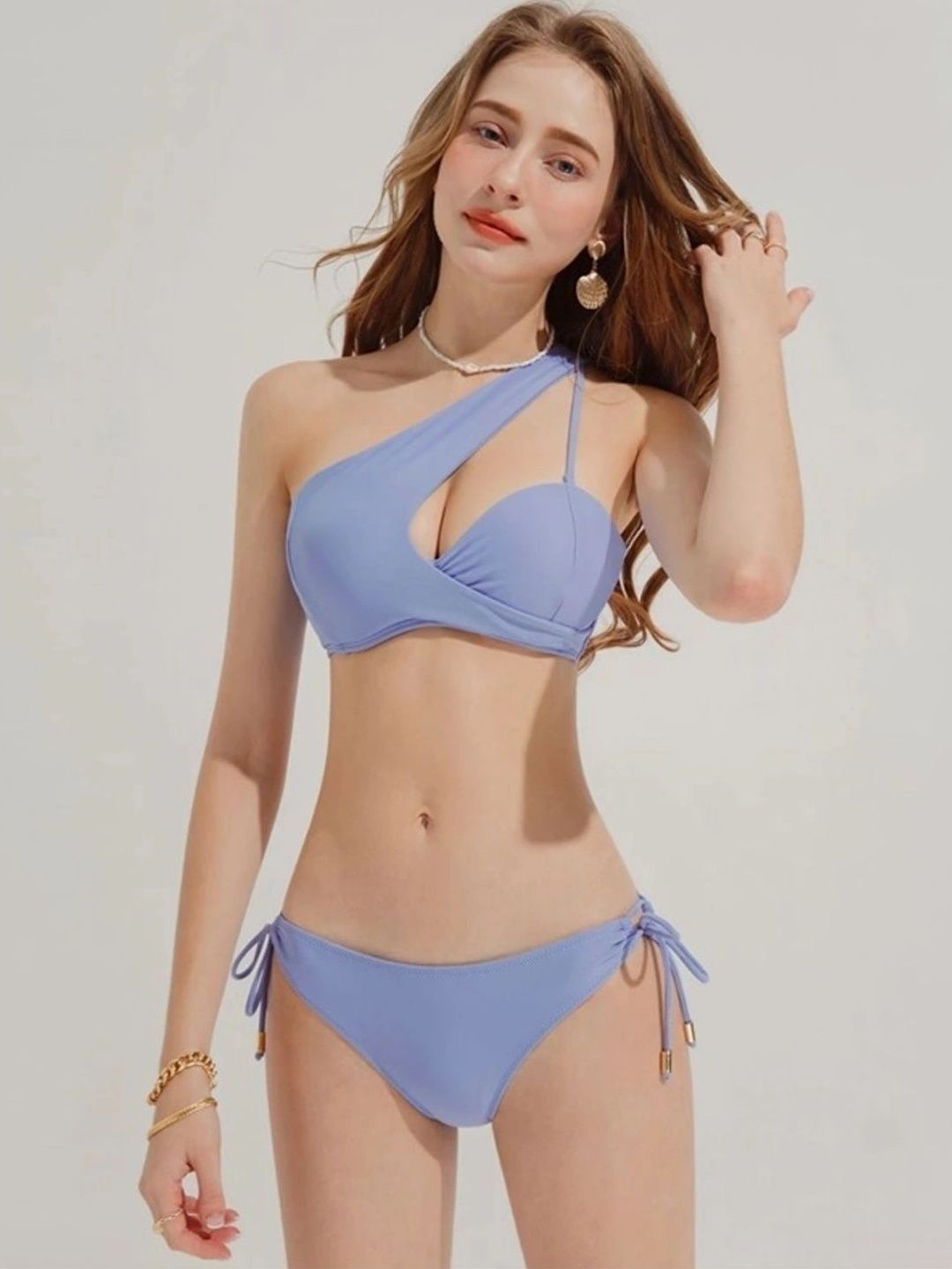 Lyca Era One Shoulder Swim Bikini Set-picture-5