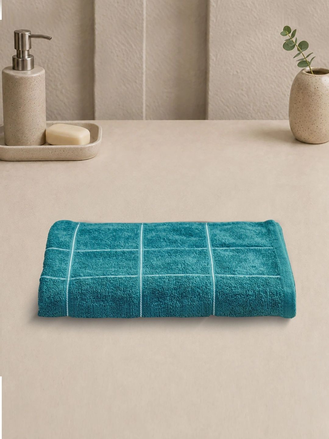 Homeful Style Teal 1 Printed Cotton 354 GSM Bath Towel-picture-32