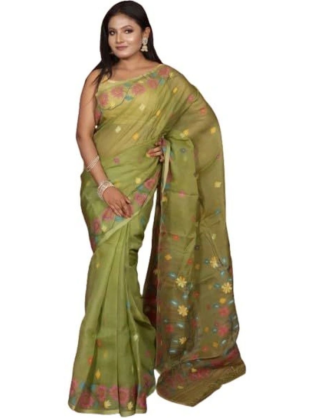 BENGAL LOOMS INDIA Pure Silk Saree-image-42