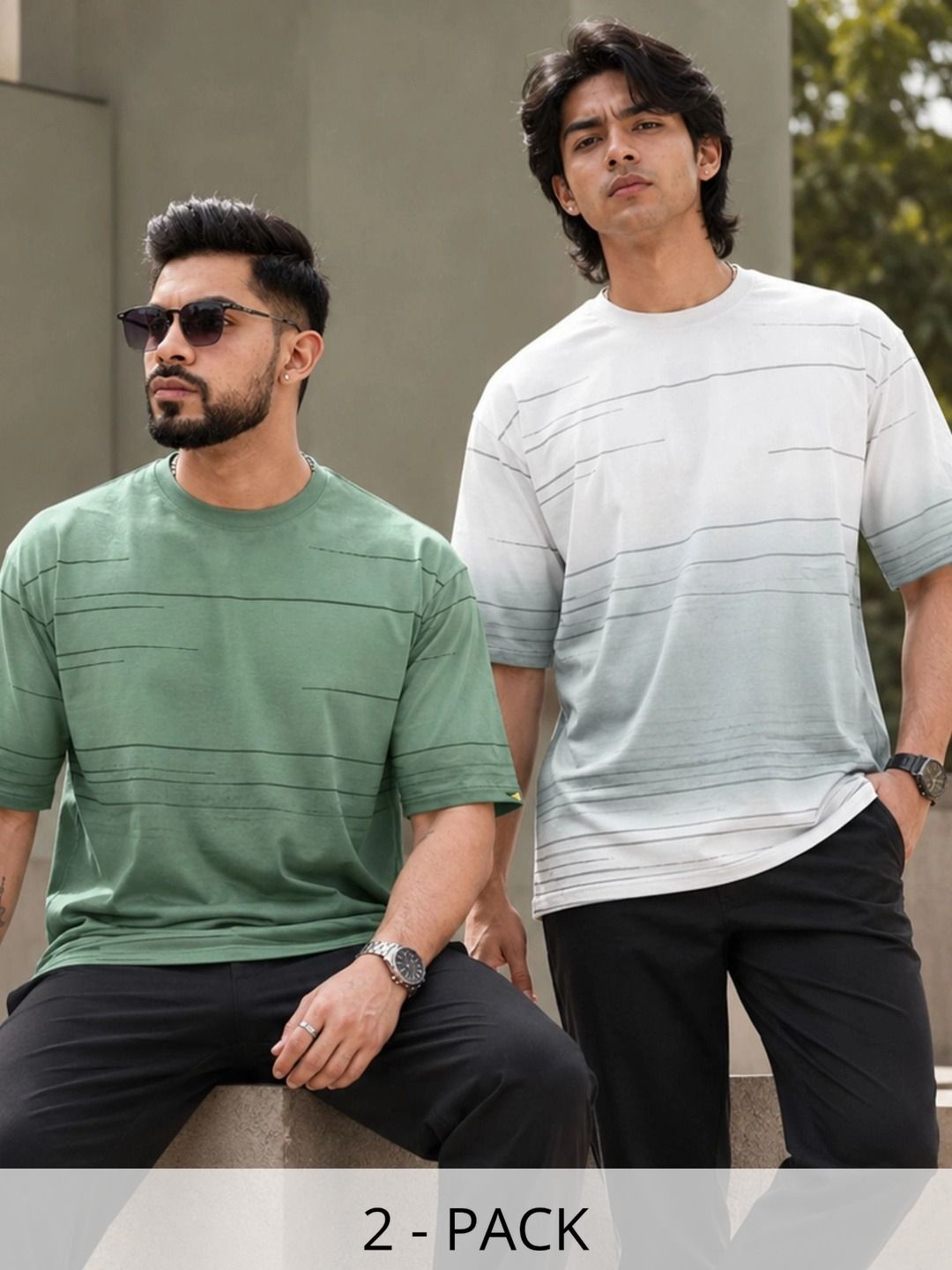 Maniac Men 2 Printed Drop-Shoulder Sleeves T-shirt-image-49
