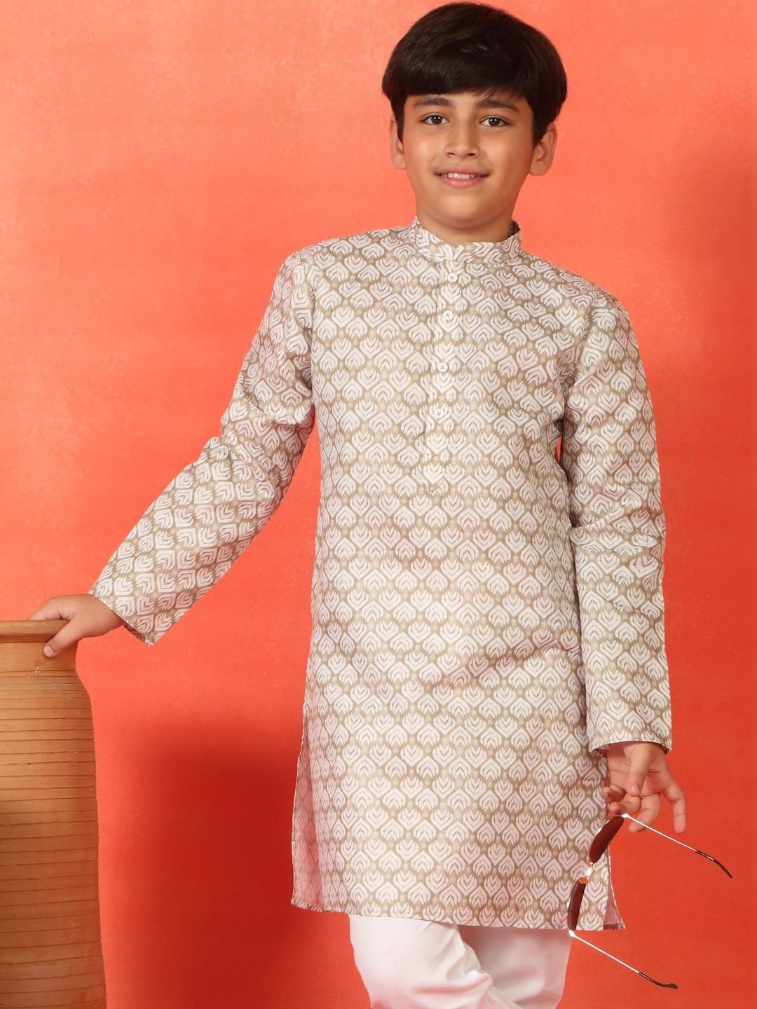 KRAFT INDIA Boys Ethnic Motifs Printed Kurta-picture-47