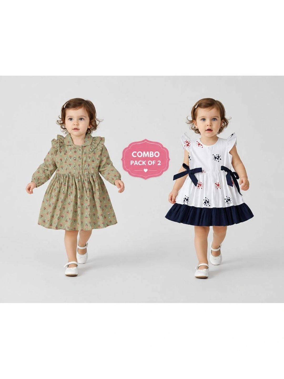 Bella Moda Floral Print Ruffled A-Line Dress-picture-56