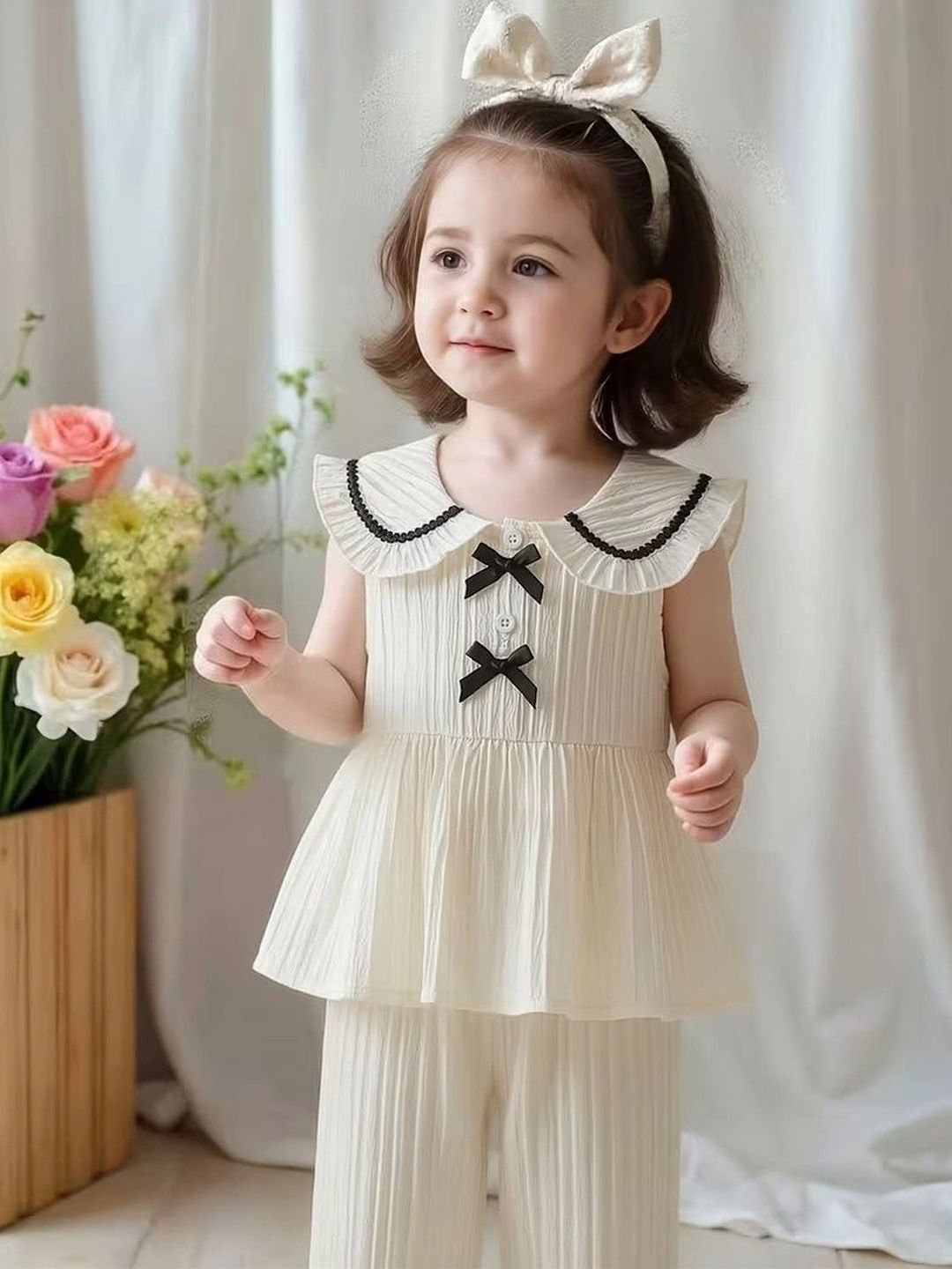 BAESD Peter Pan Collar Ruffled Sleeveless Dress-picture-18