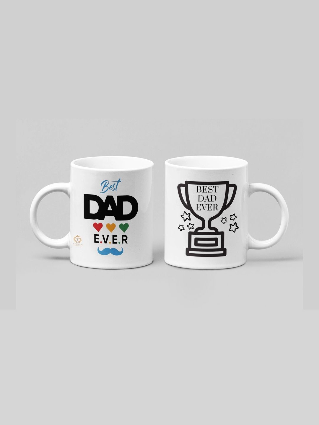 TAJNAN White Text or Slogans Printed Ceramic Glossy Mugs Set of Cups and Mugs-picture-30