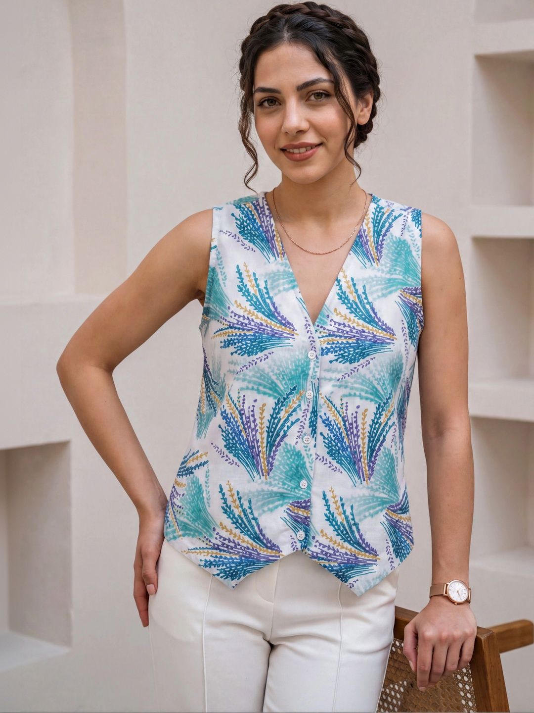 KALAMIR Print Top-picture-11