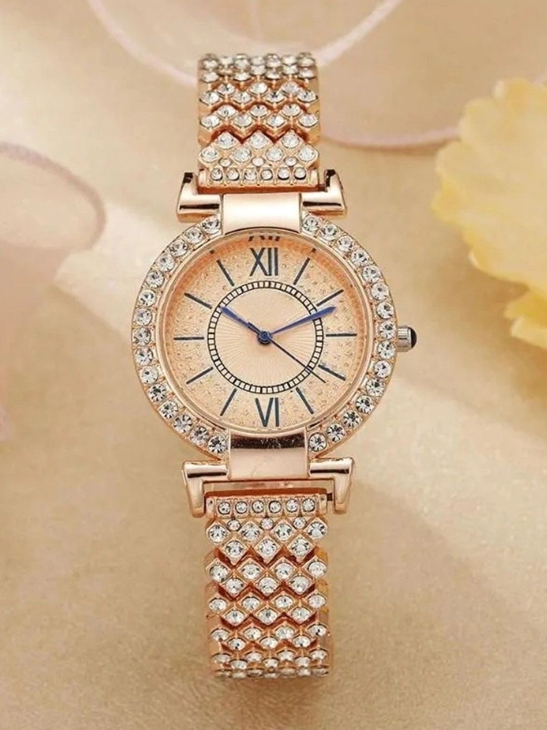 TREX Women Brass Embellished Dial & Stainless Steel Bracelet Style Straps Analogue Watch-picture-46
