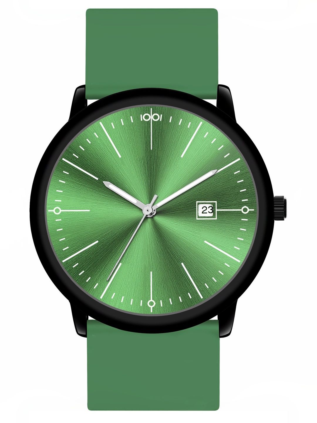 TREX Men Brass Dial & Stainless Steel Straps Analogue Date Aperture Watch NSW031_GREEN-picture-28