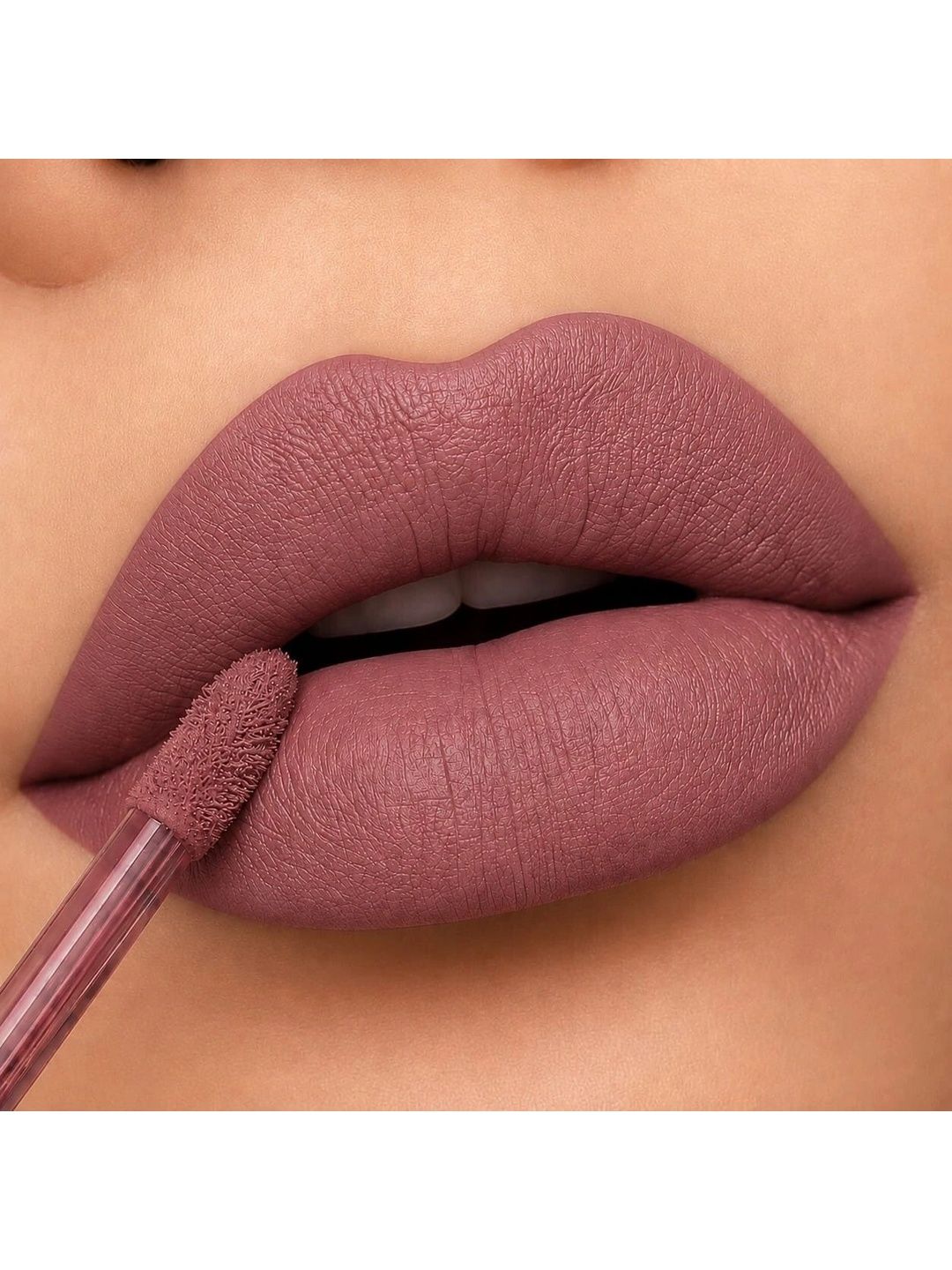 BELLABLOOM Smudge Proof Long Lasting Matte Liquid Lipstick - 5 ml - Nude Beige-picture-33