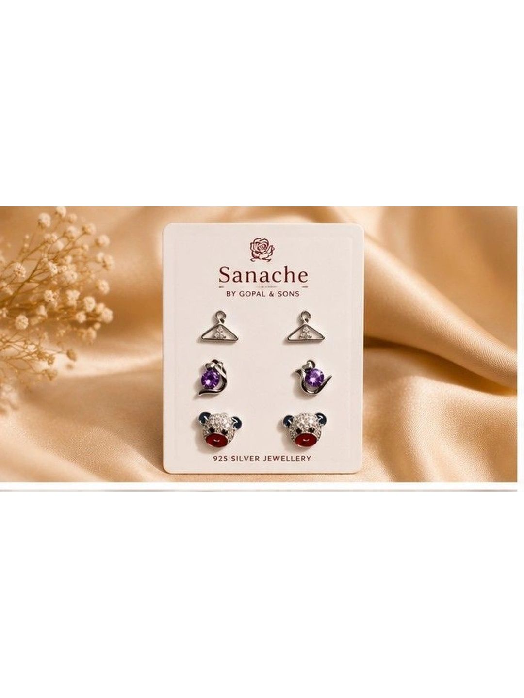 Sanache by Gopal & sons Quirky Studs Earrings-image-21