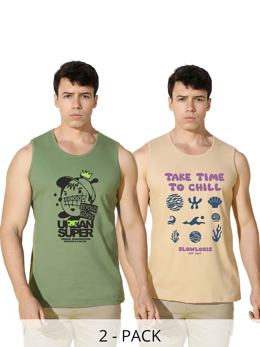 SLOWLORIS Men 2 Printed T-shirt-picture-31