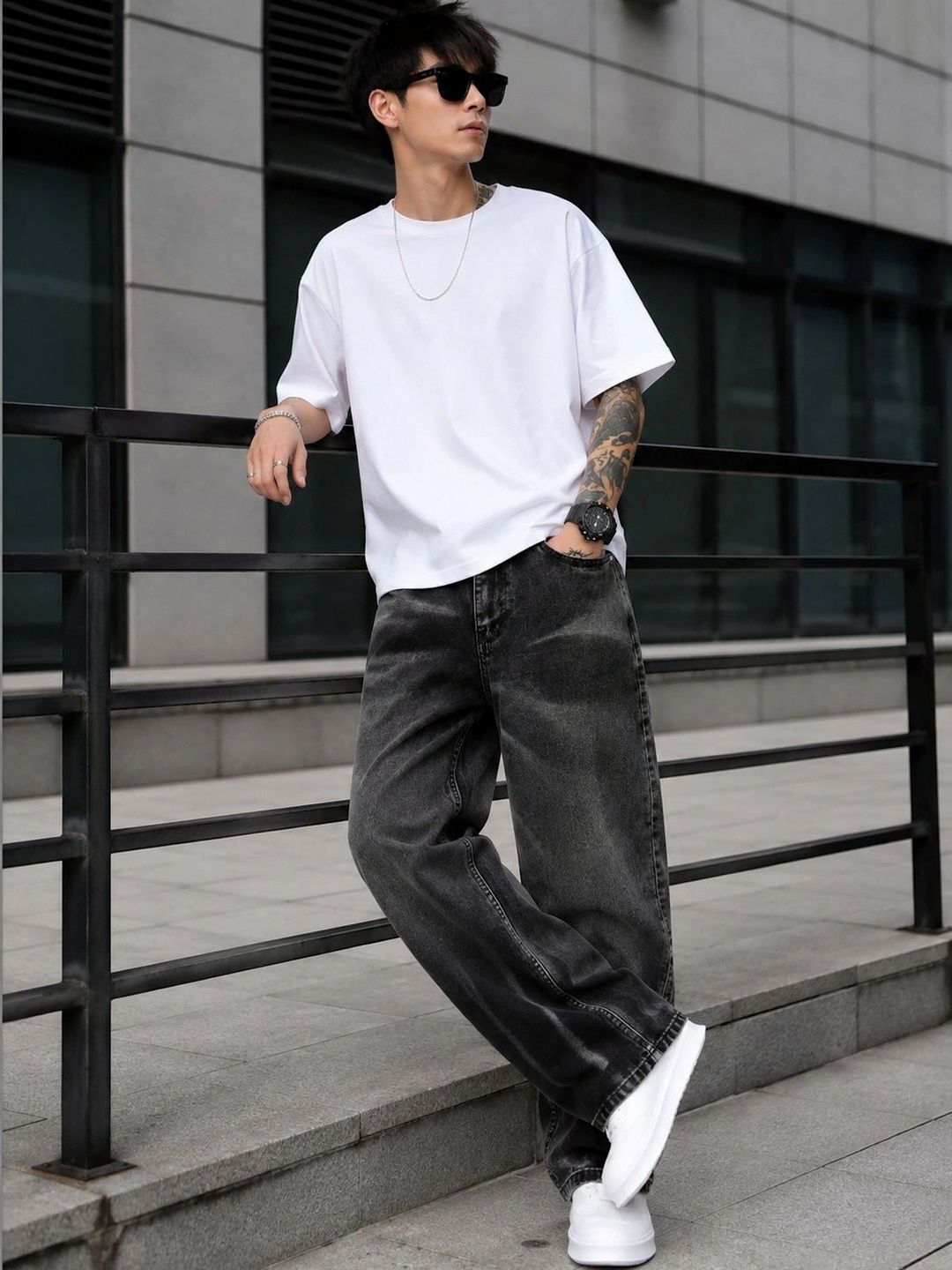 DENIM LIFE Men Classic Straight Fit Mid-Rise Stretchable Jeans-picture-17