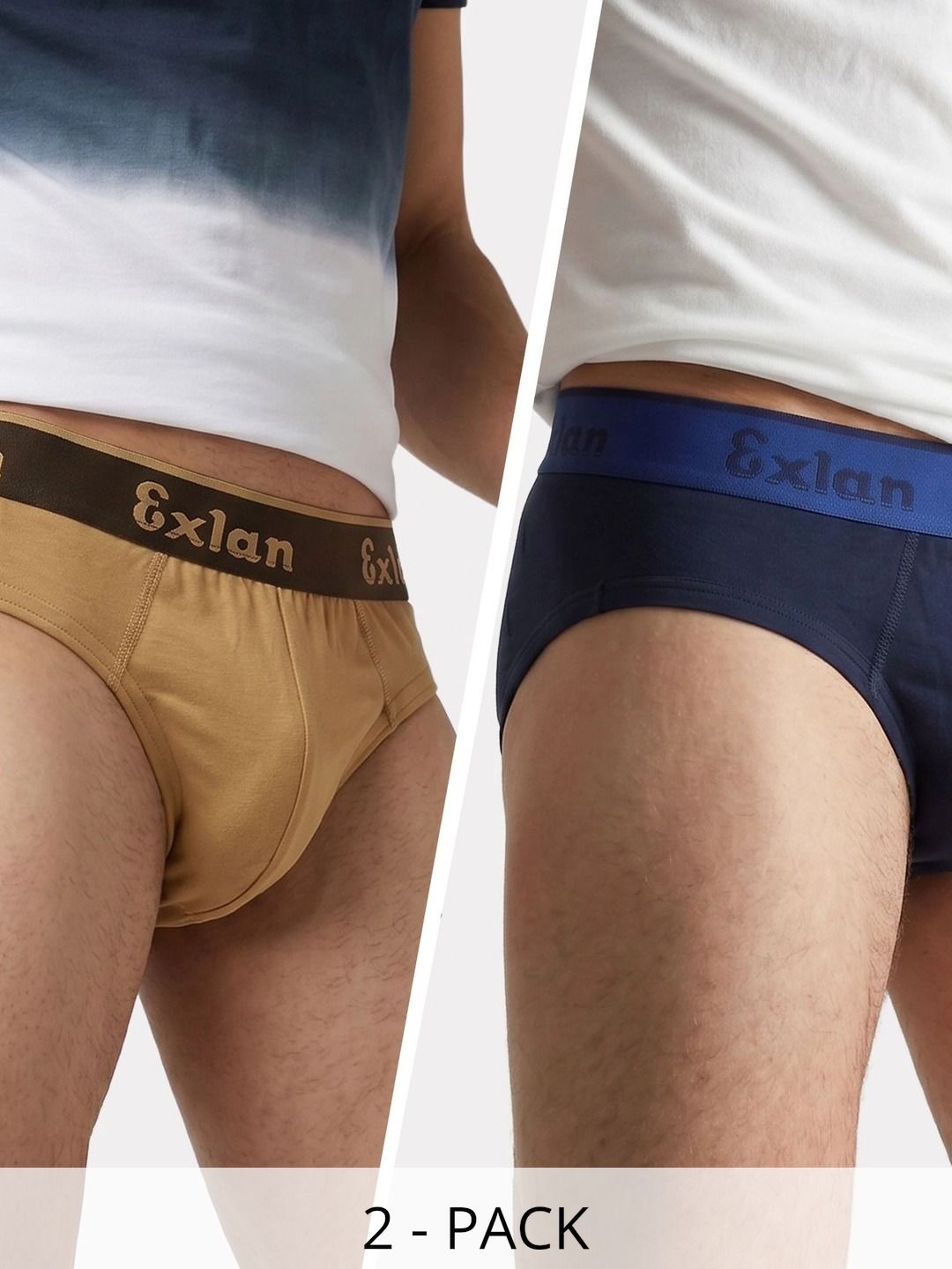 Exlan Men Pack of 2 Anti Bacterial Cotton Bikini-picture-33