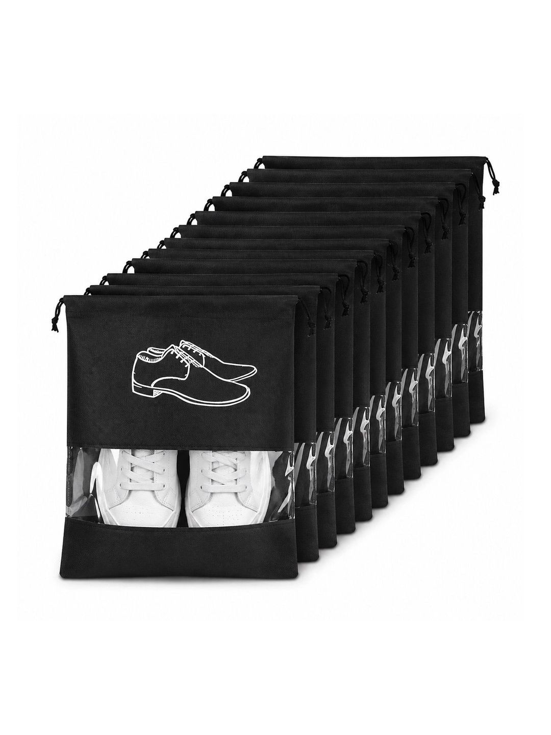 NT CREATION Printed Shoe Storage Bag With Window-image-45