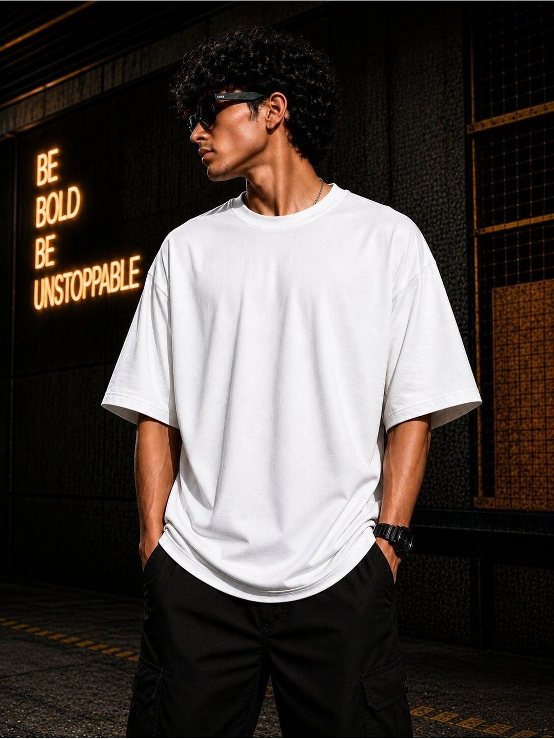 Be Crazy Men Drop-Shoulder Sleeves T-shirt-picture-18