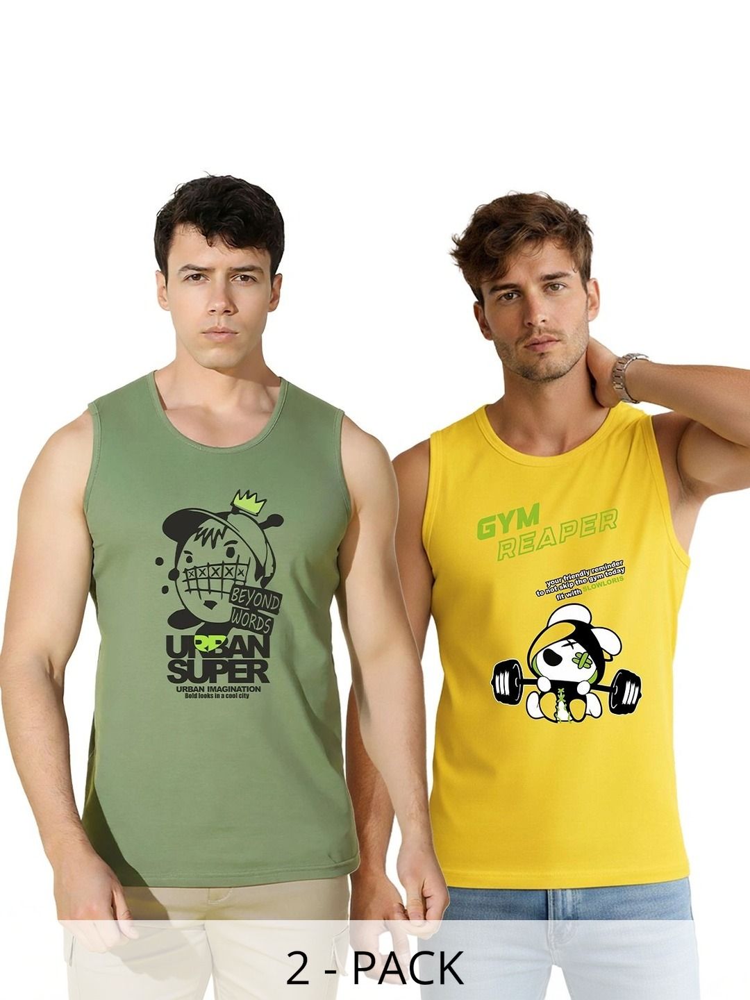 SLOWLORIS Men 2 Printed T-shirt-picture-3