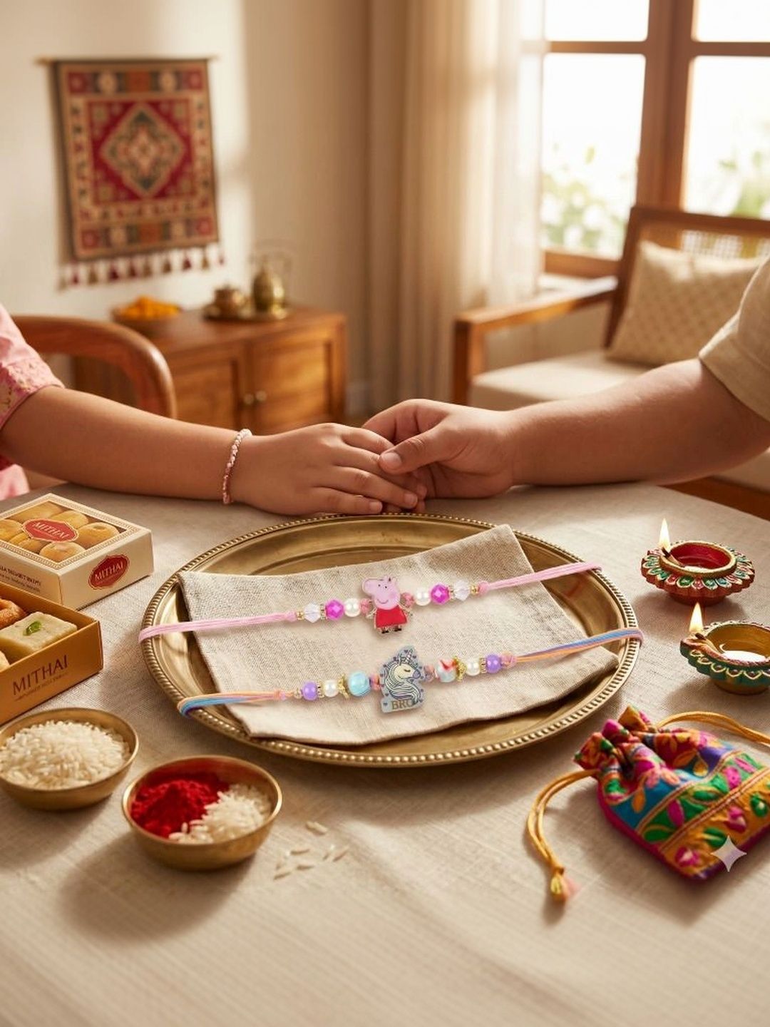 Tiny Shiny Thread Rakhi-picture-50