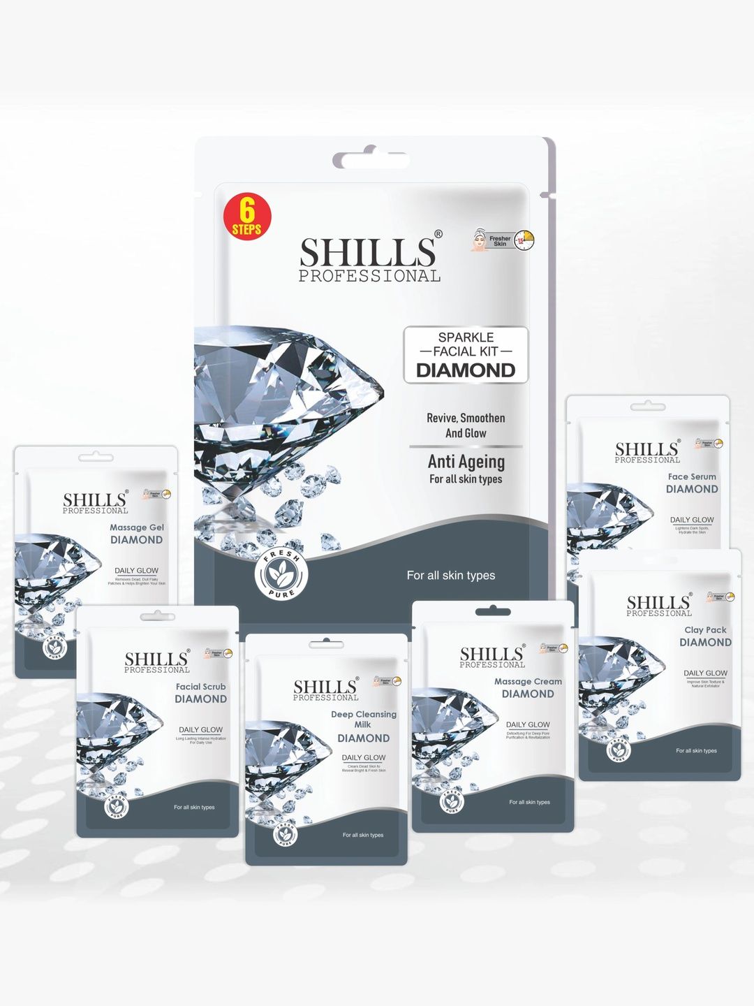 shills professional Diamond Facial Kit - 90 g-picture-13