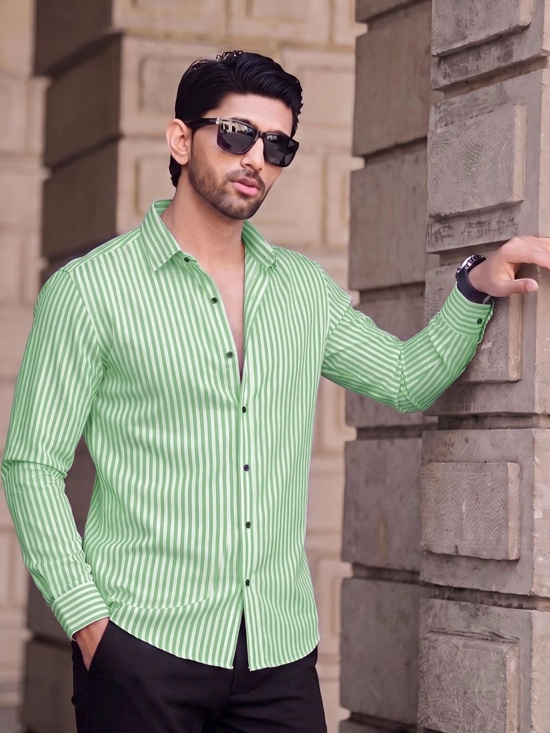 Manspire Men Striped Casual Shirt-picture-49