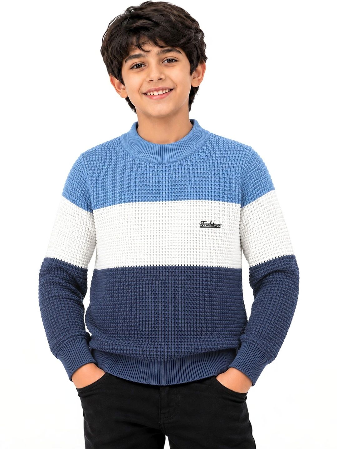 YK Boys Colourblocked Pullover-image-17