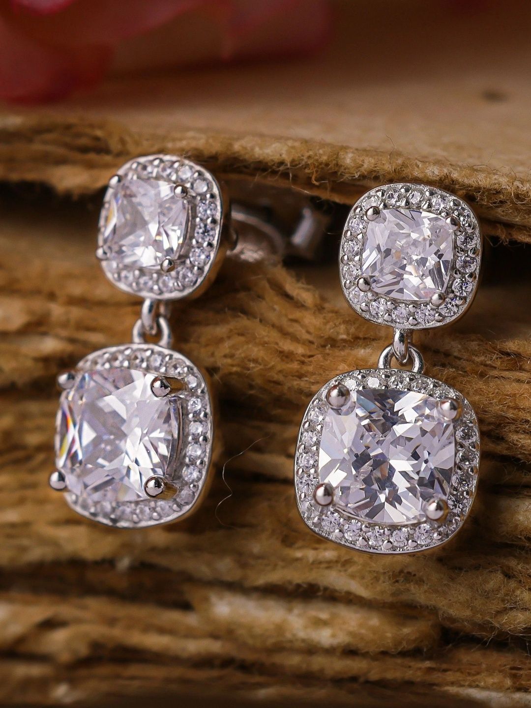 Sanache by Gopal & sons Square Drop Earrings-image-24