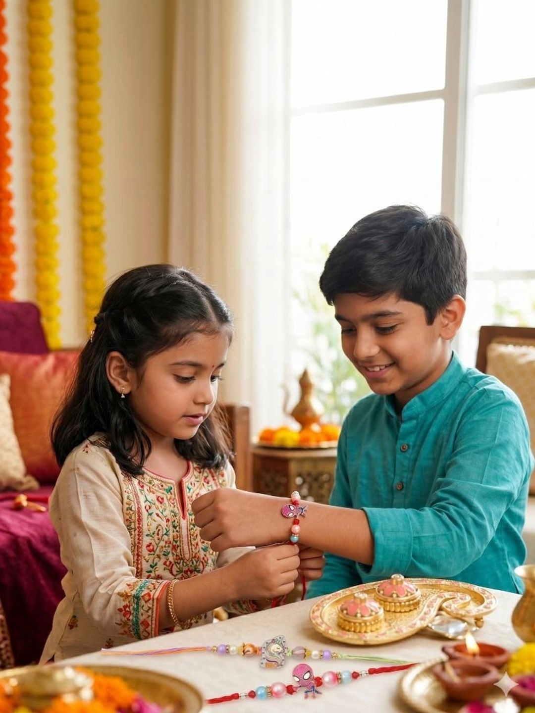 Tiny Shiny Thread Rakhi-picture-35