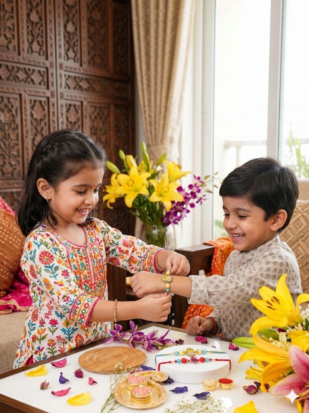 Tiny Shiny Thread Rakhi-picture-41