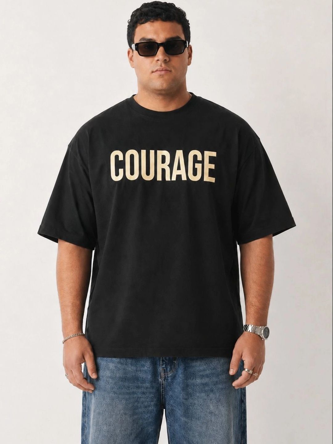 Toodle Plus Men Typography Printed Drop-Shoulder Sleeves T-shirt-picture-12