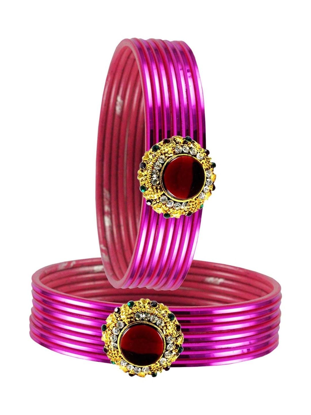 MAYA FASHION Stone Studded & Beaded Bangle-picture-58