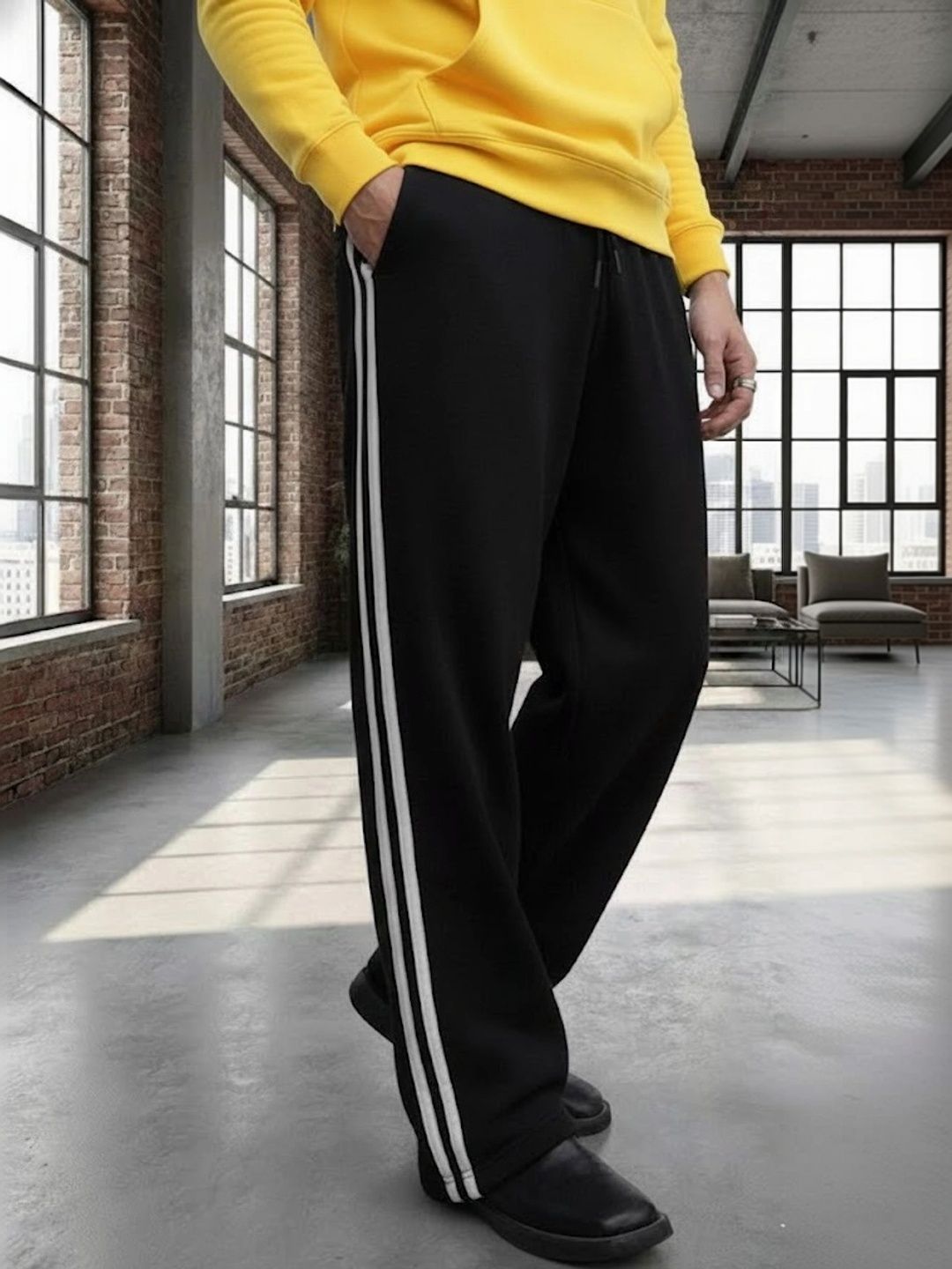 dockstreet Men Regular Fit Striped Track Pants-picture-29