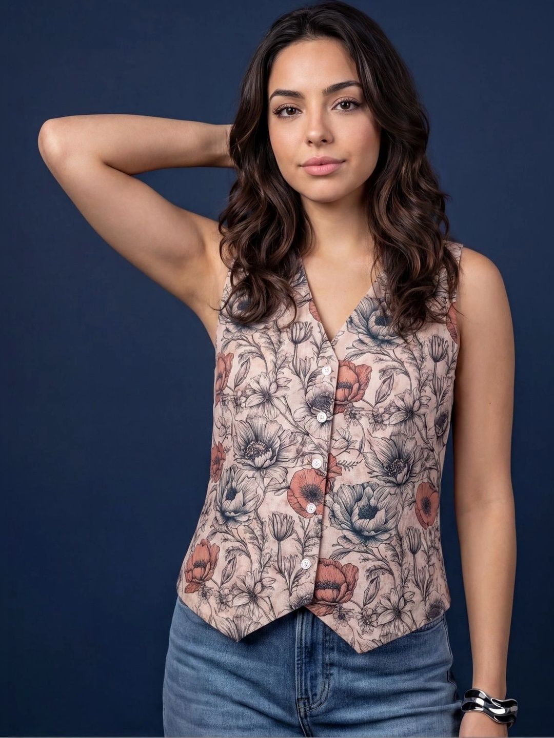 KALAMIR Floral Print Top-picture-54