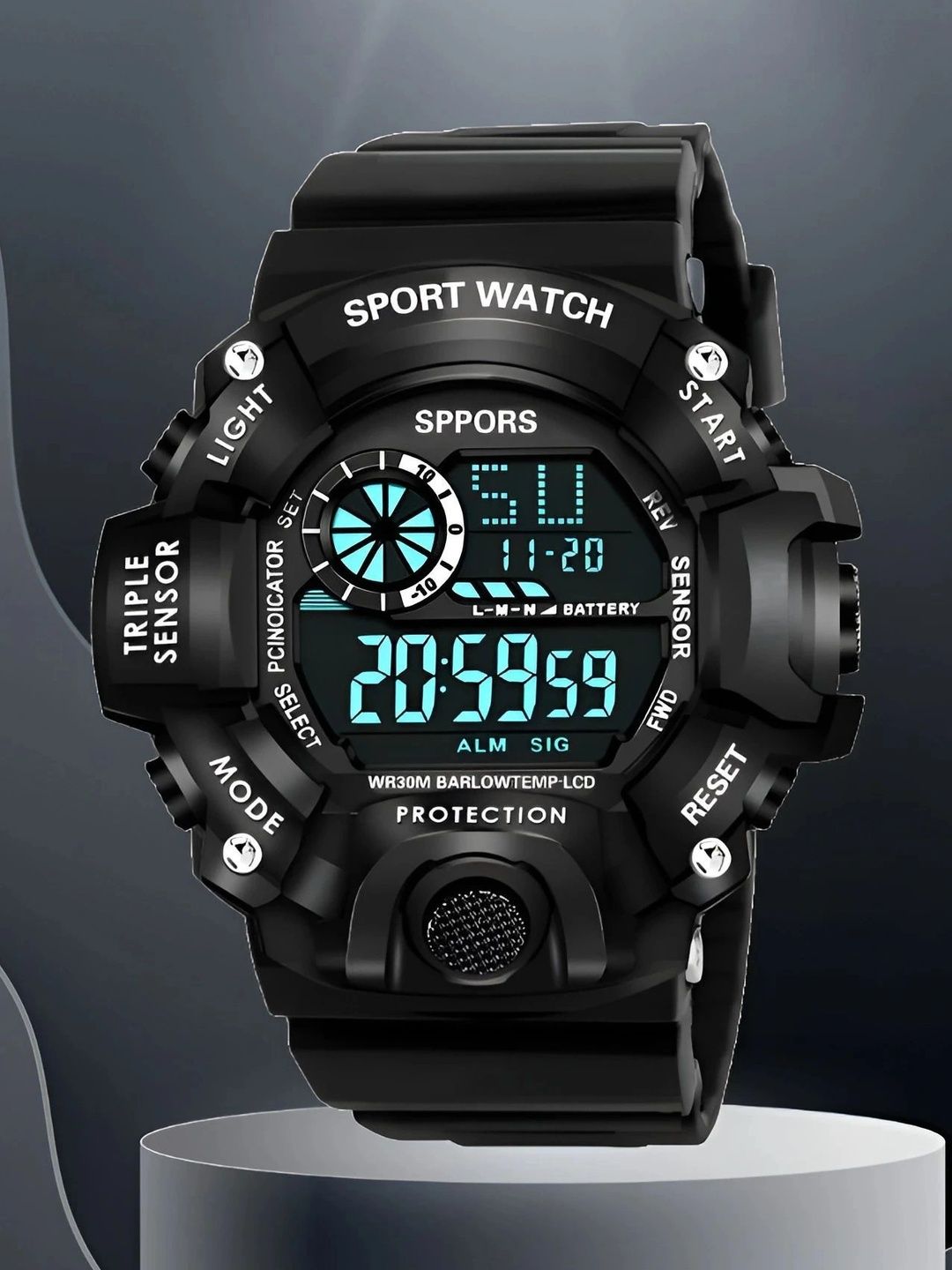 TREX Boys Brass Dial & Straps Digital Watch SCK_FULL_BLACK+M2-picture-10