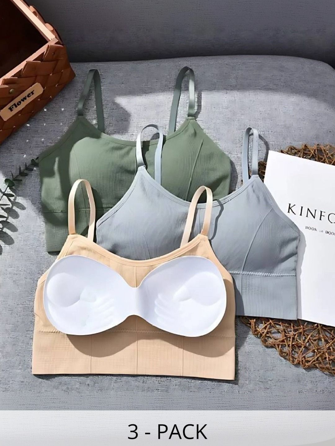 UNDER 1000 Bralette Bra Full Coverage Underwired Lightly Padded-picture-43