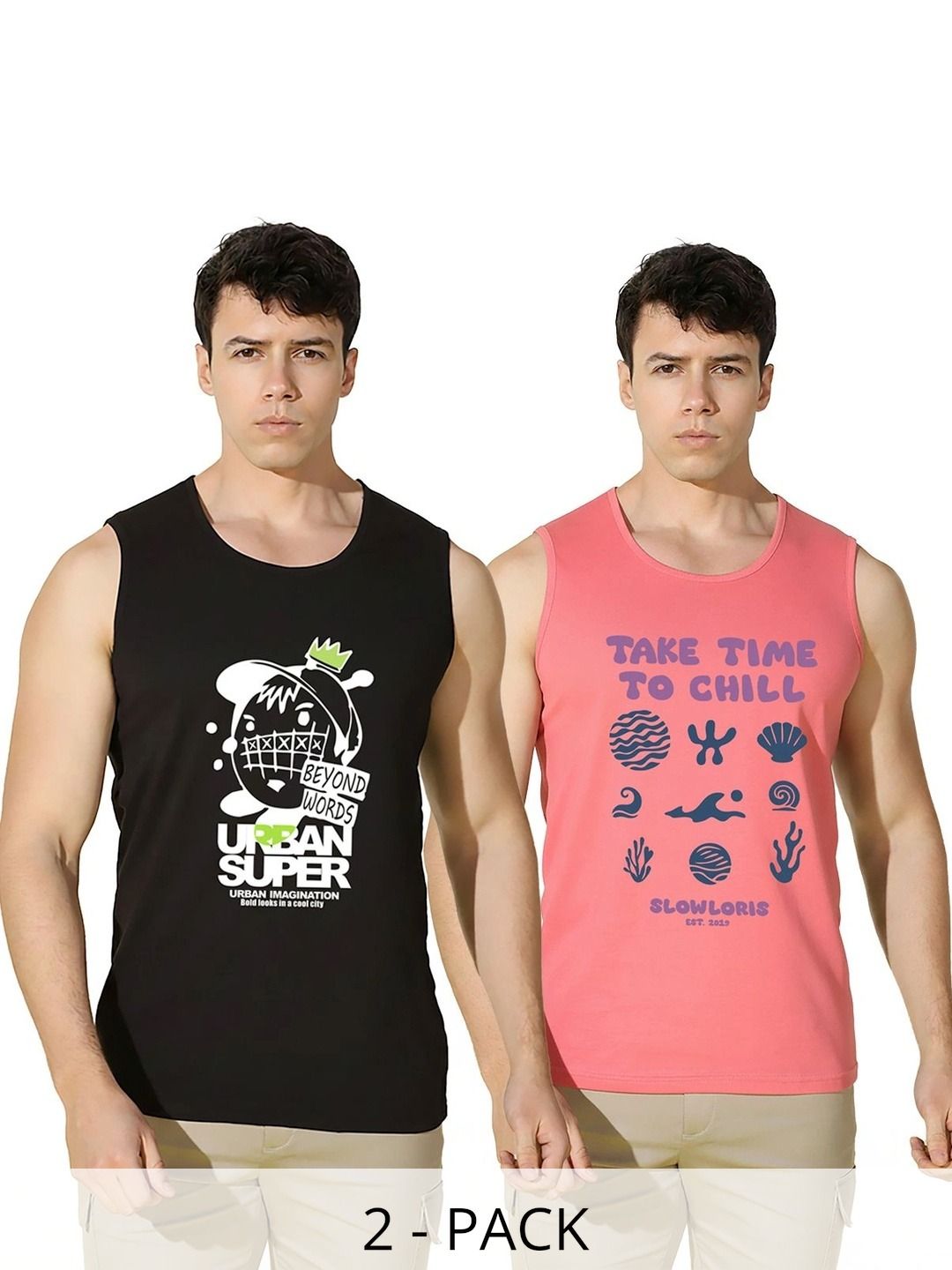 SLOWLORIS Men 2 Printed T-shirt-picture-28