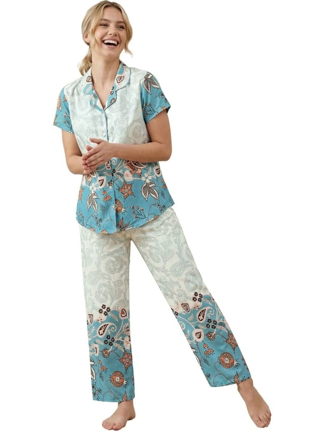 SNOOZE AND CO Women Printed Night suit-picture-22