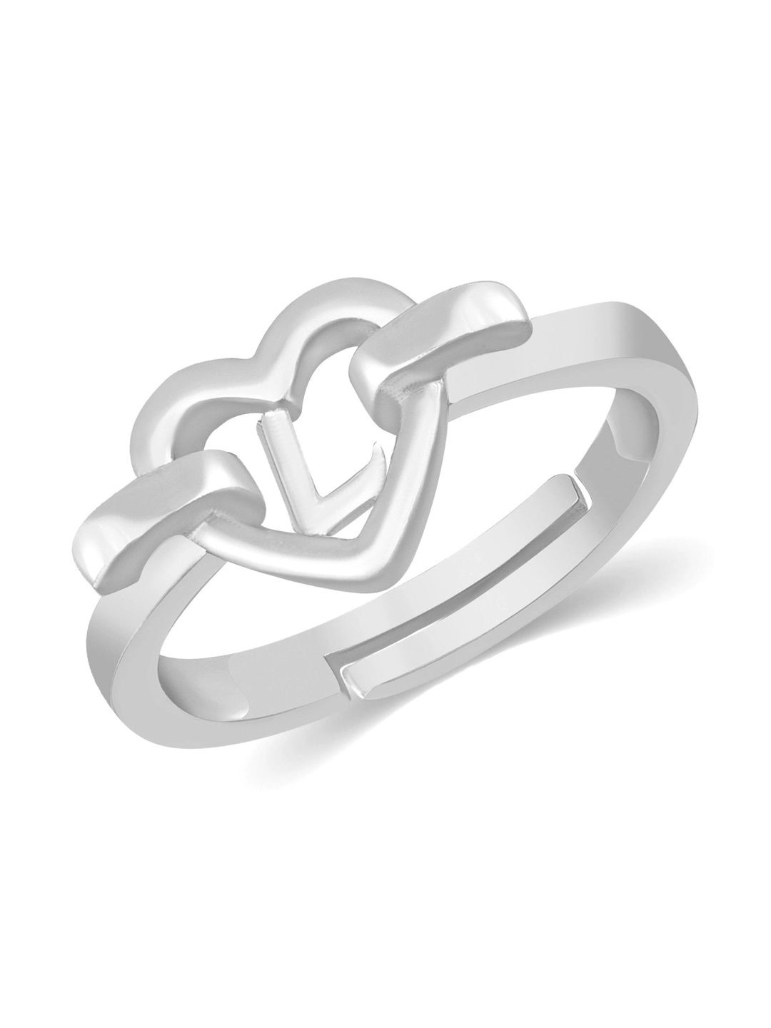 ORNEXA Women Gold-Plated Cubic Zirconia Finger Ring-picture-24