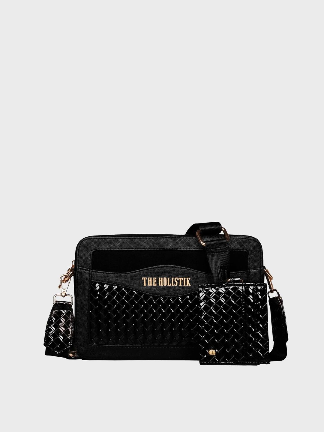 THE HOLISTIK Textured PU Sling Bag-image-0