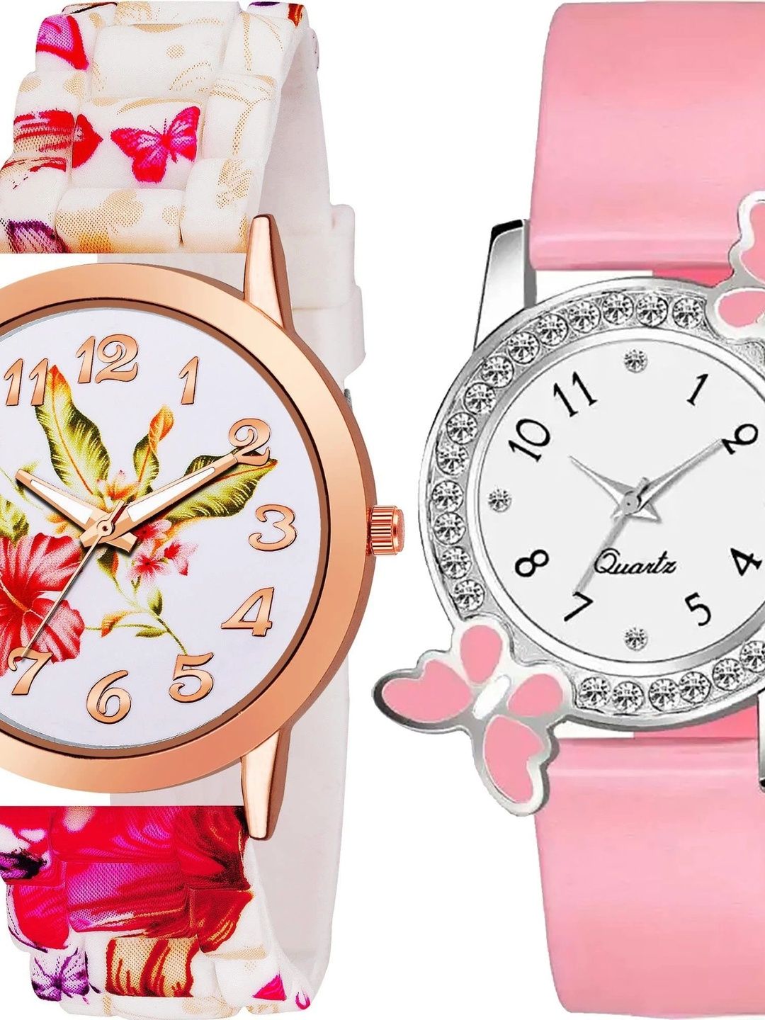 TREX Women Brass Printed Dial & Stainless Steel Straps Analogue Watch FLOWER_PU+B.F_PINK-picture-40