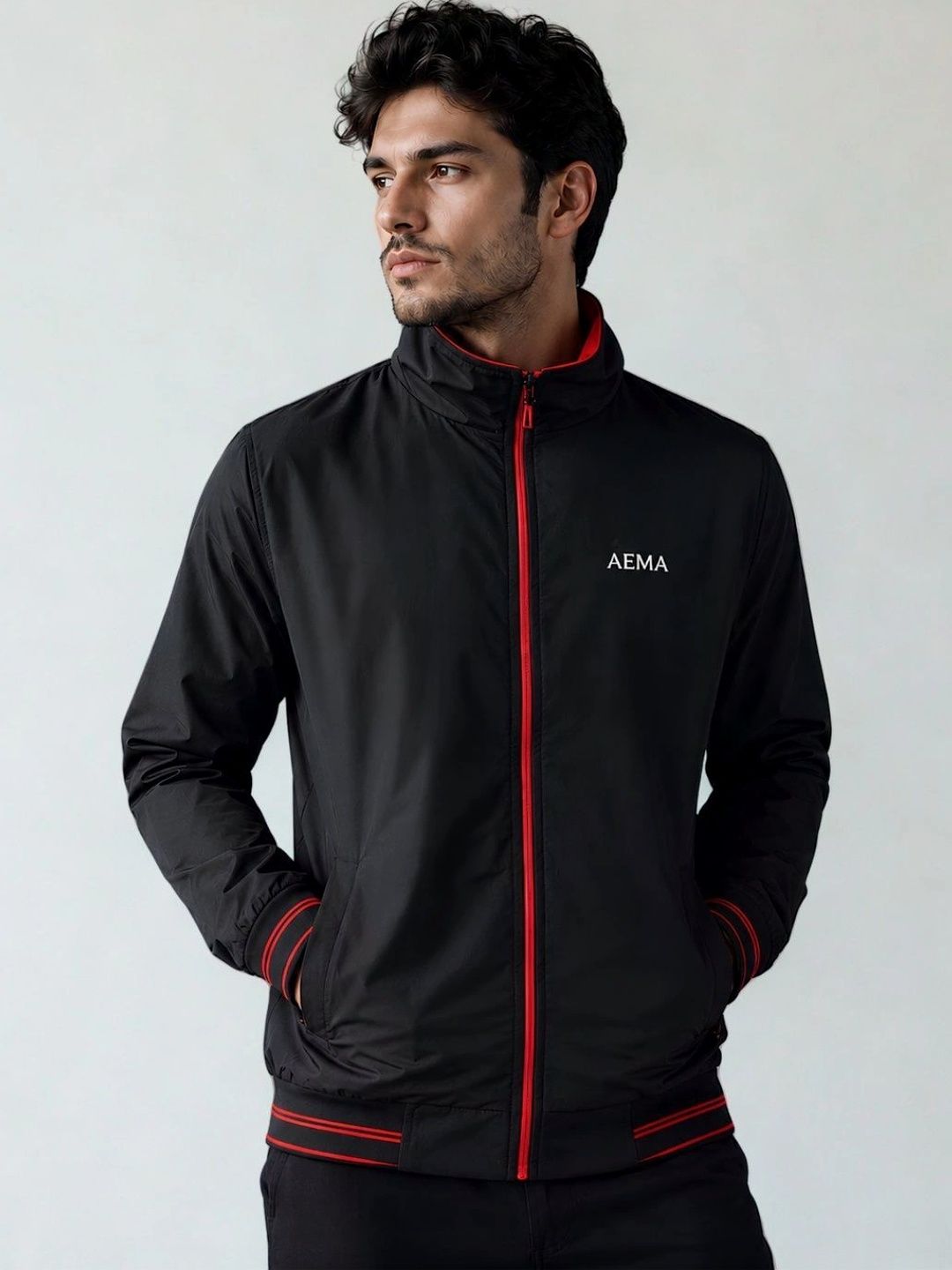 AEMA Men Lightweight Training or Gym Sporty Jacket-picture-44