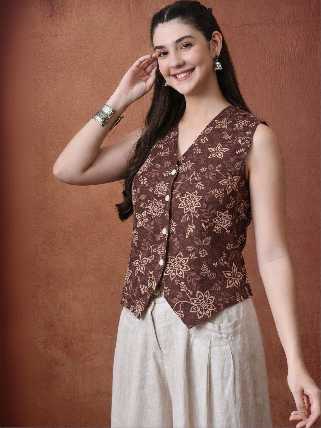 KALAMIR Floral Print Top-picture-14