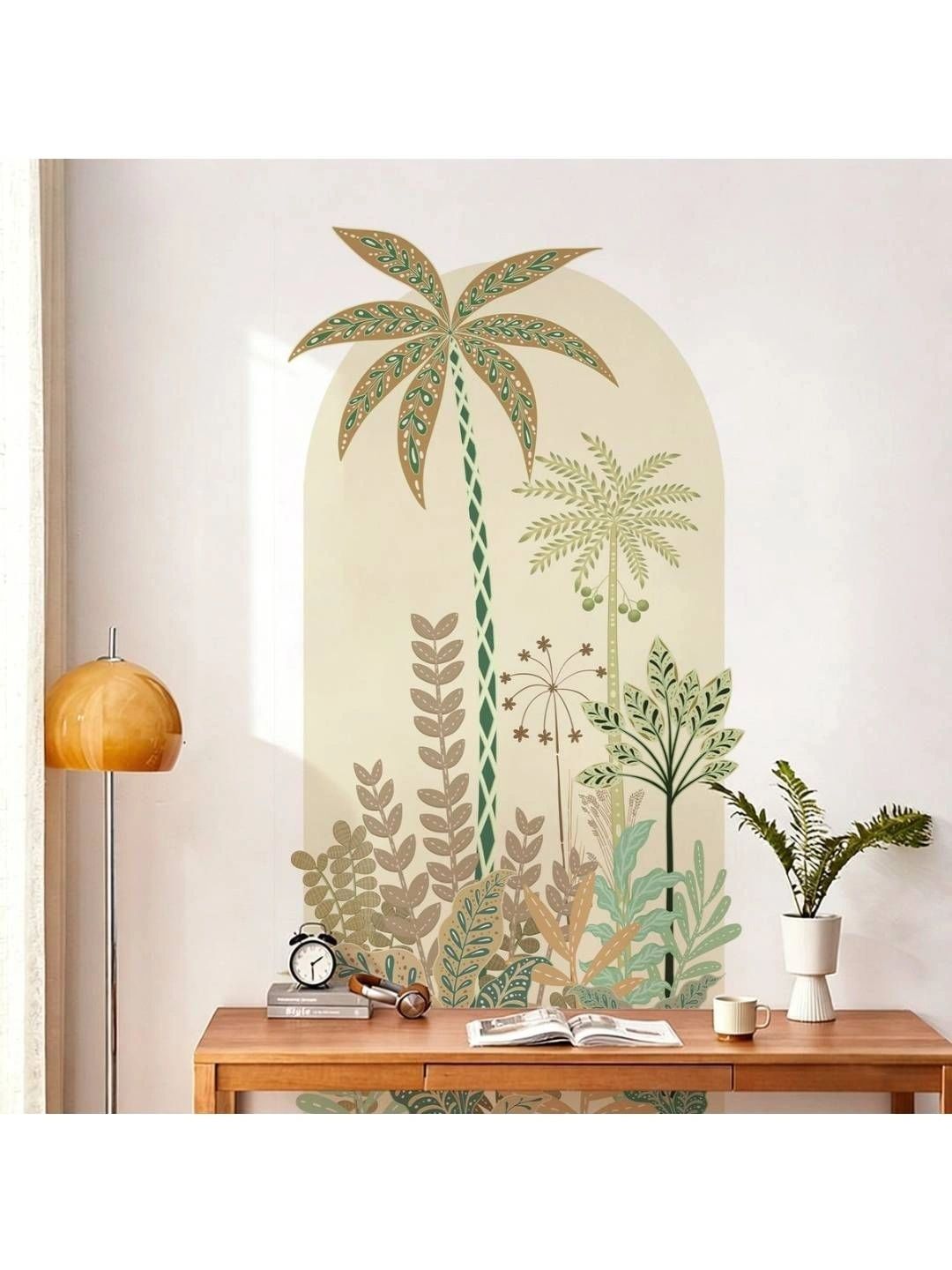 INDIAN ROYALS Green & Brown Printed Self-Adhesive & Durable Wall Sticker-picture-44