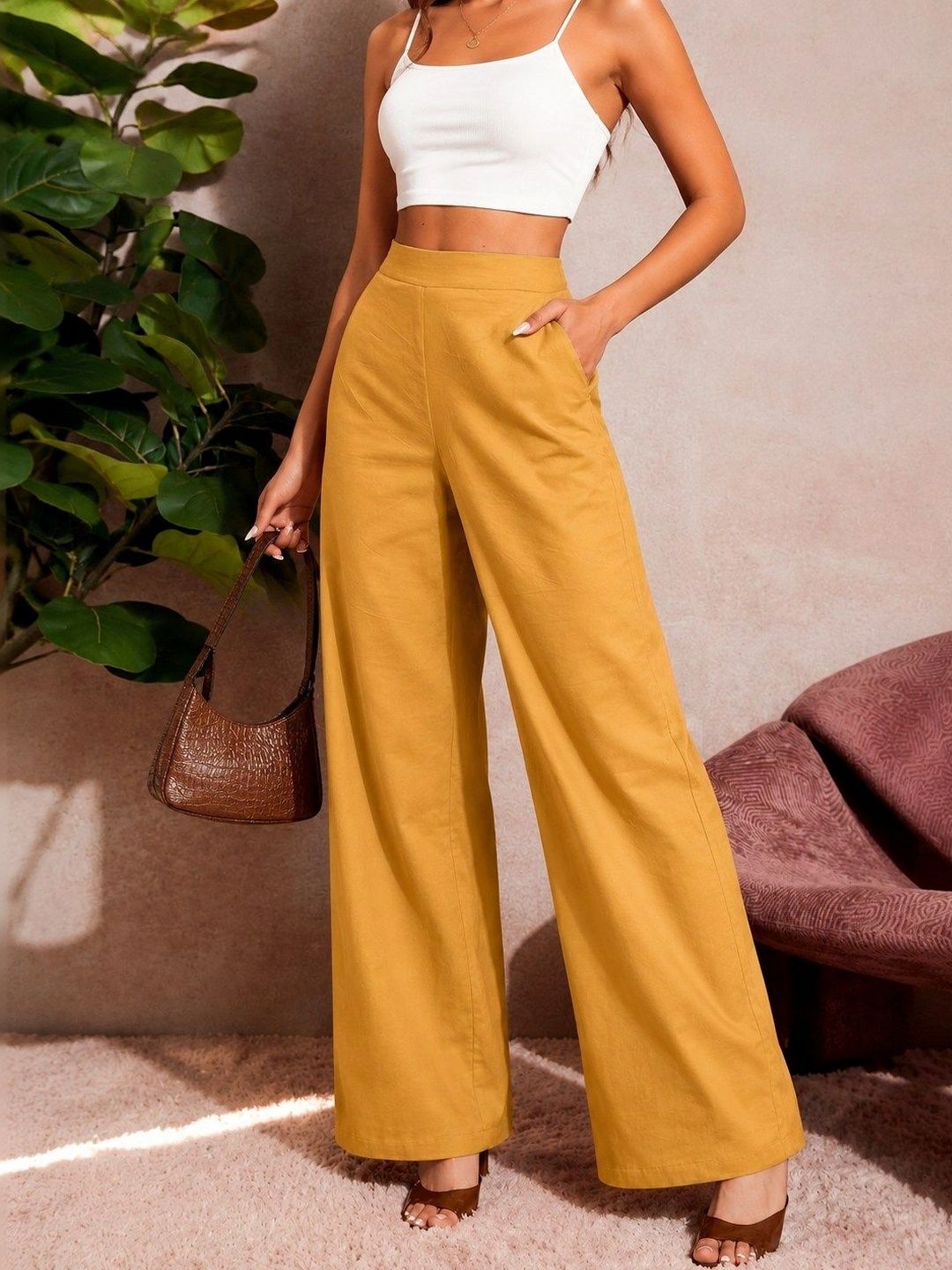 Anouk Women Relaxed High-Rise Trousers-picture-36