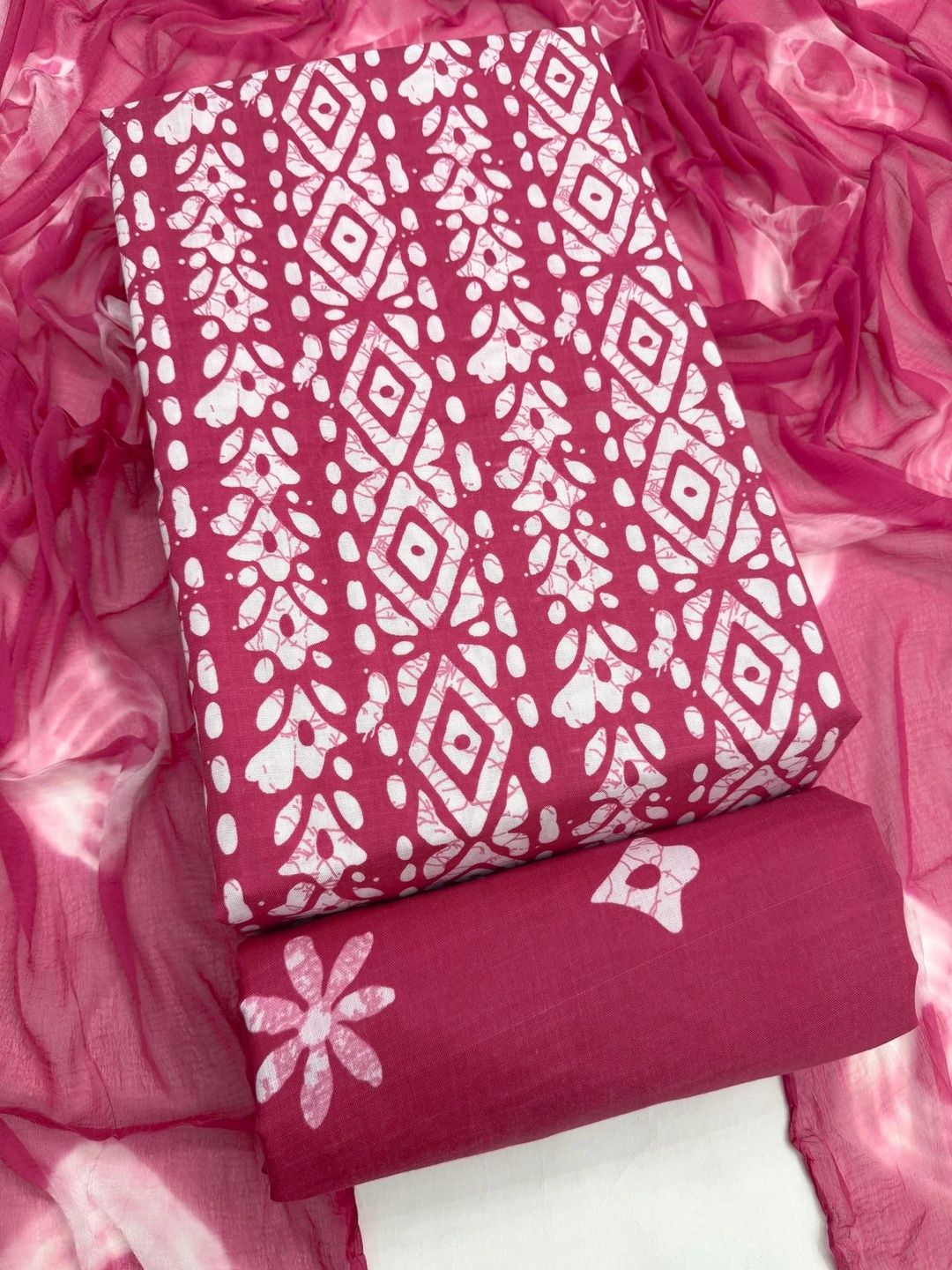 all about you Printed Pure Cotton Unstitched Dress Material-picture-36