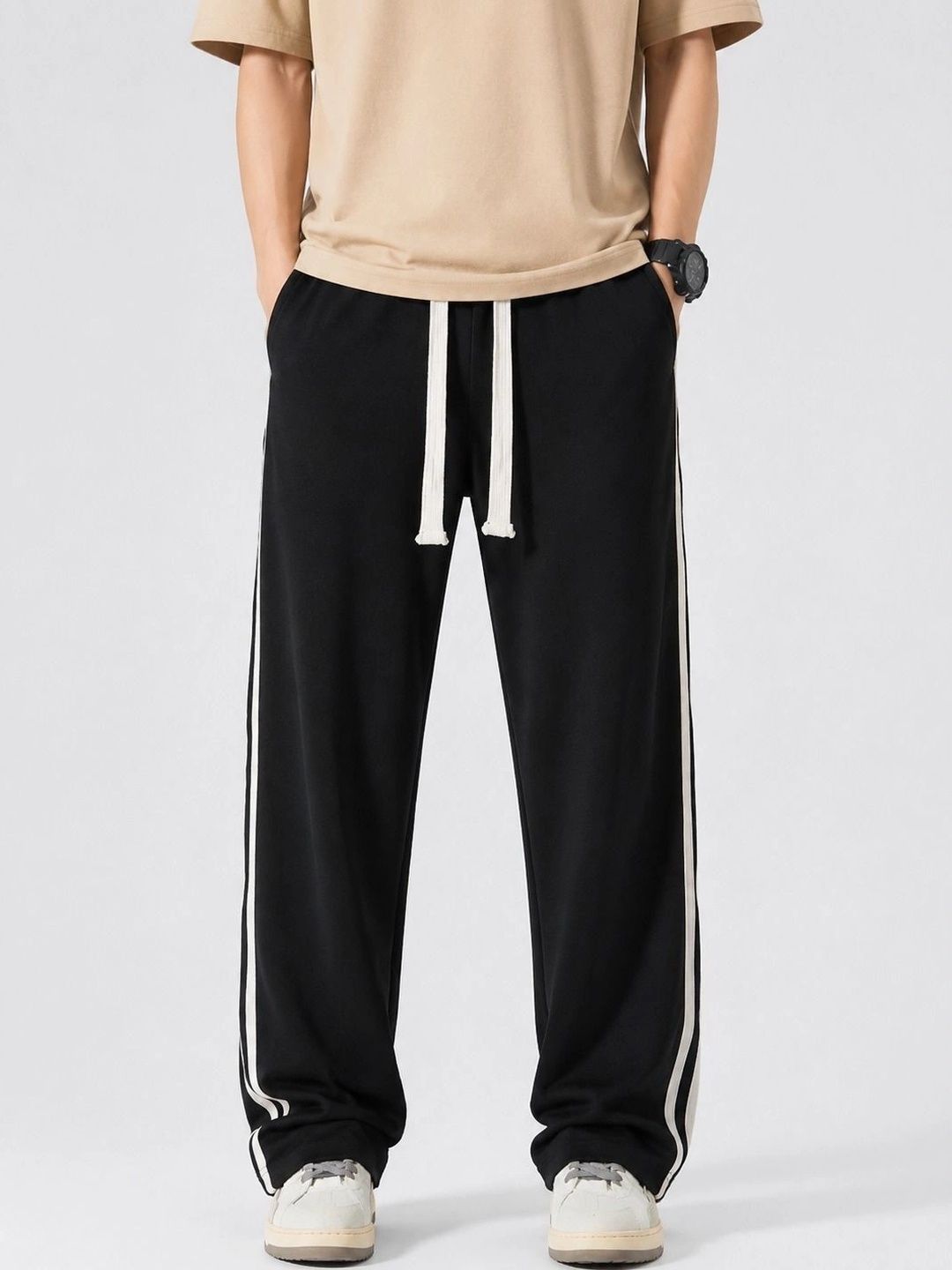 R.Code by The Roadster Life Co. Men Straight Fit Training Track Pants-picture-46